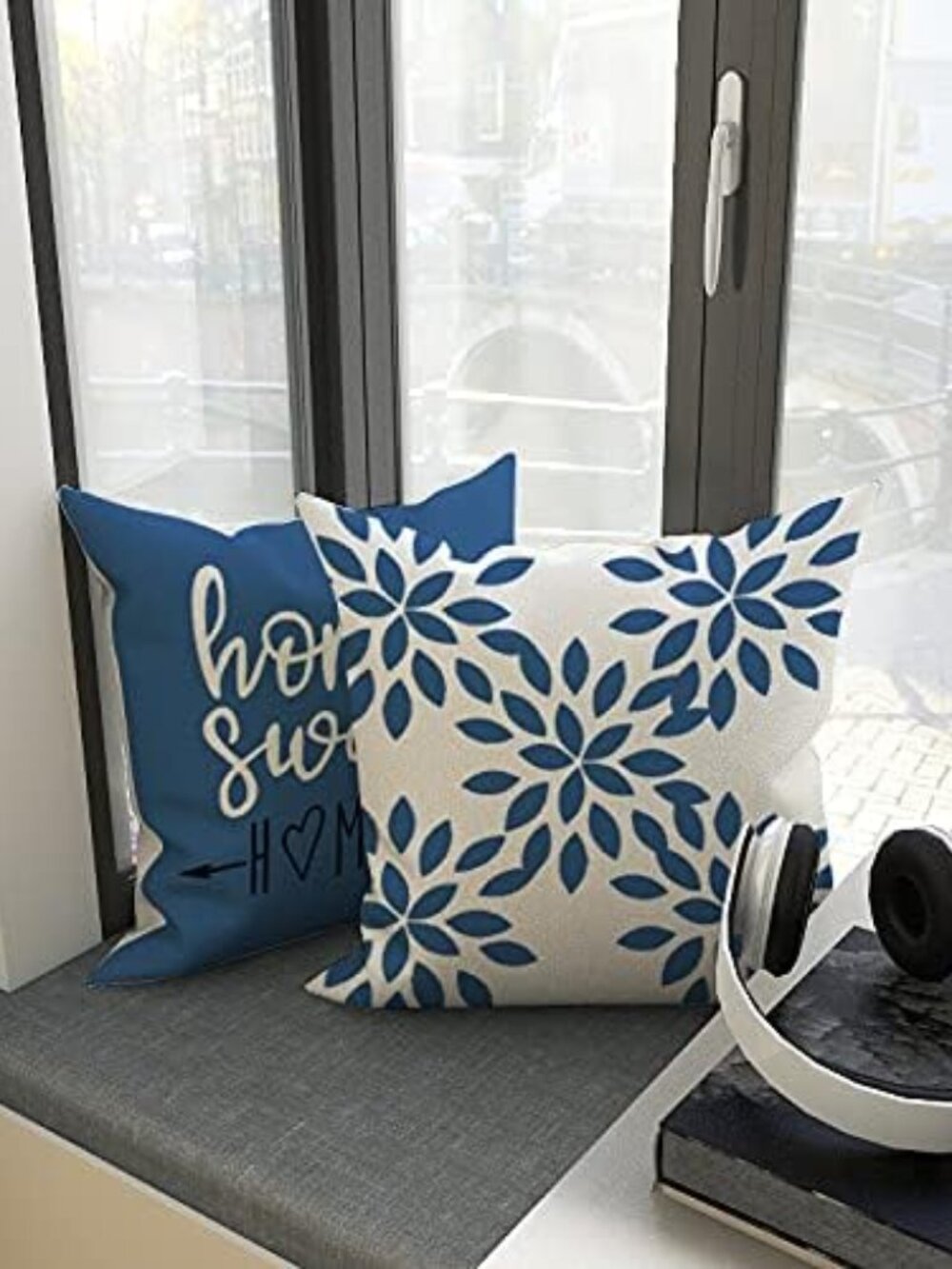 Pillow Covers 18x18 Set of 4, Modern Sofa Throw‎ Pillow Cover